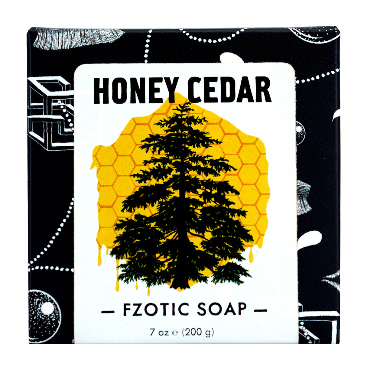 FZOTIC Honey Cedar Soap, 200g Bar Soap
