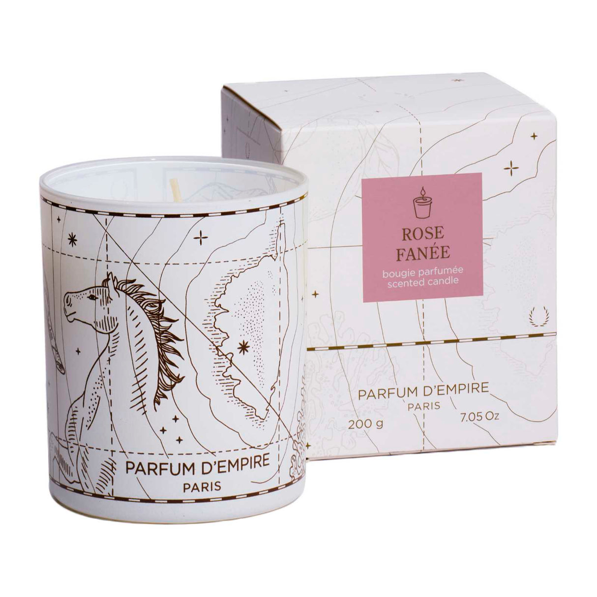 Parfum d'Empire Rose Fanee Candle, 200g Candle