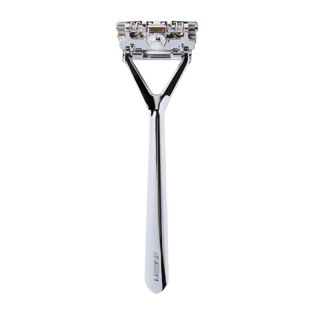 The Leaf Razor Three-Blade Pivoting-Head Razor Chrome Razors & Razor Blades