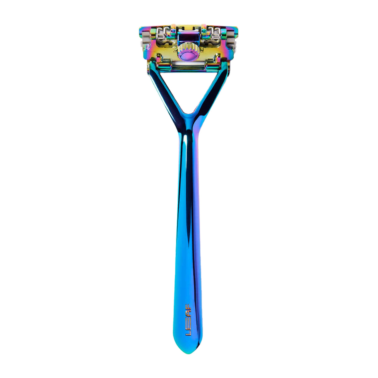 The Leaf Razor Three-Blade Pivoting-Head Razor Prism Razors & Razor Blades