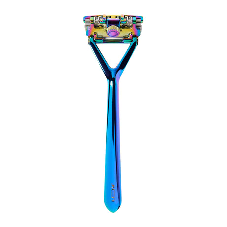 The Leaf Razor Three-Blade Pivoting-Head Razor Prism Razors & Razor Blades