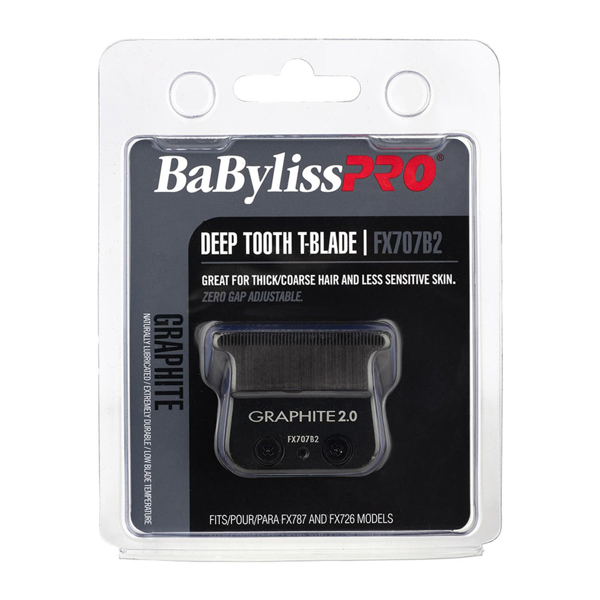 BaByliss PRO Hair Trimmer Deep Tooth T-Blade: Graphite Hair Clippers & Trimmers
