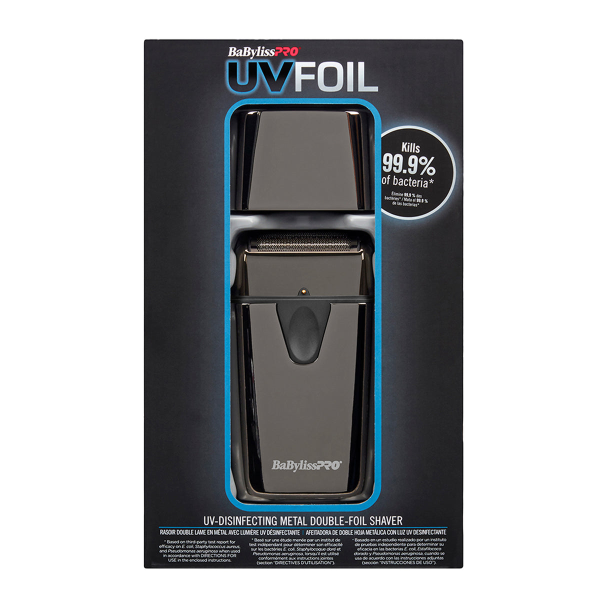 BaByliss PRO UVFOIL UV-Disinfecting Metal Double Foil Shaver Hair Clippers & Trimmers