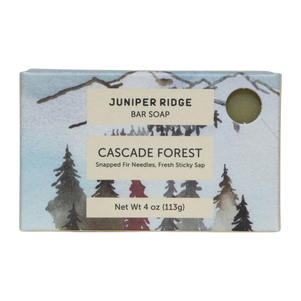 Juniper Ridge Cascade Forest Soap, 113g Bar Soap