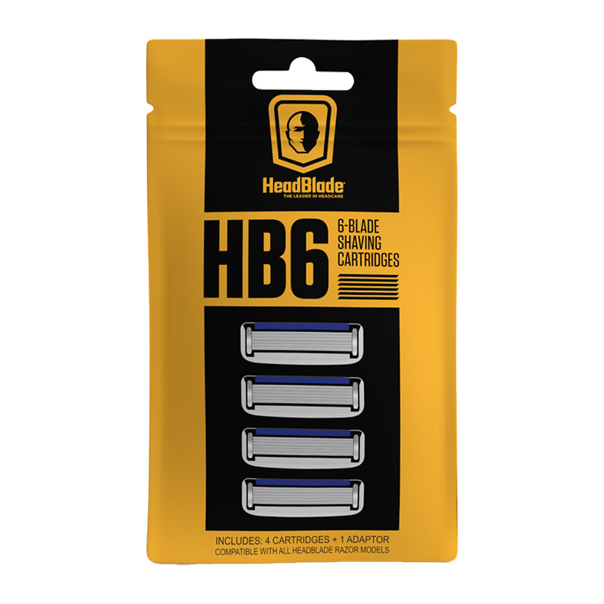 HeadBlade HB6 6-Blade Shaving Cartridges Razors & Razor Blades