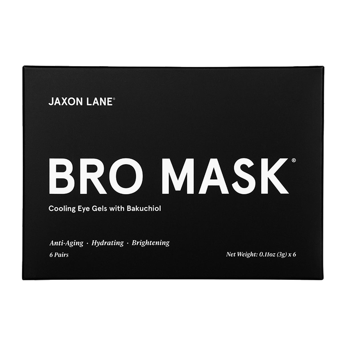Jaxon Lane Bro Mask Eye Gels 6 Pack Skin Care Masks & Peels