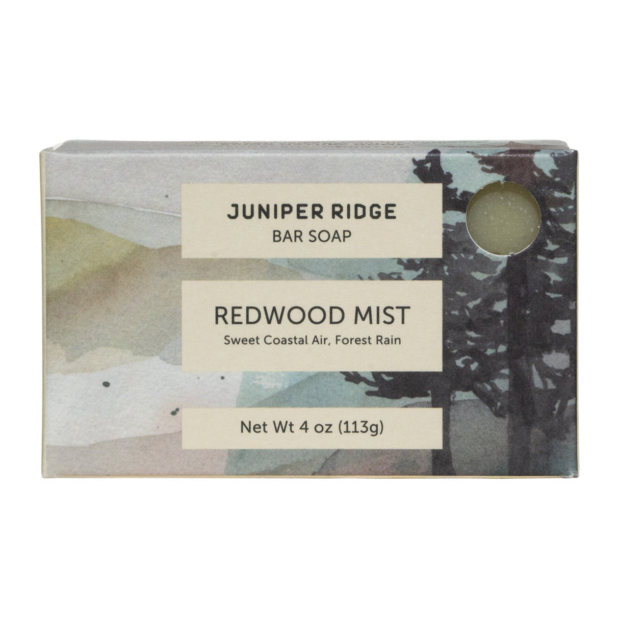 Juniper Ridge Redwood Mist Soap, 113g Bar Soap