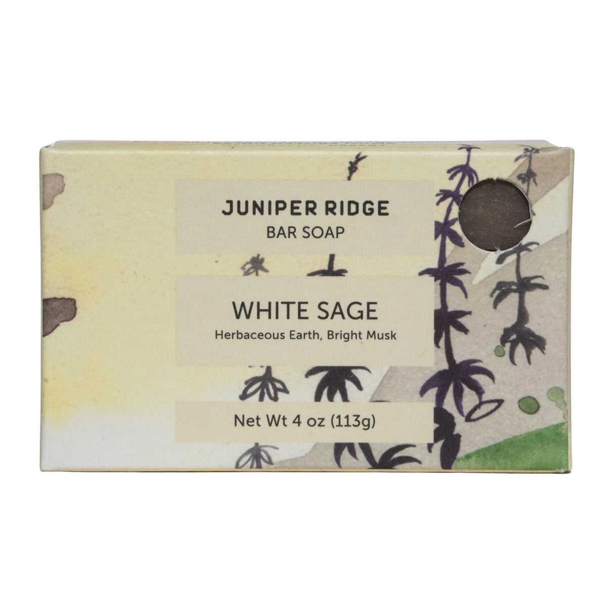 Juniper Ridge White Sage Soap, 113g Bar Soap