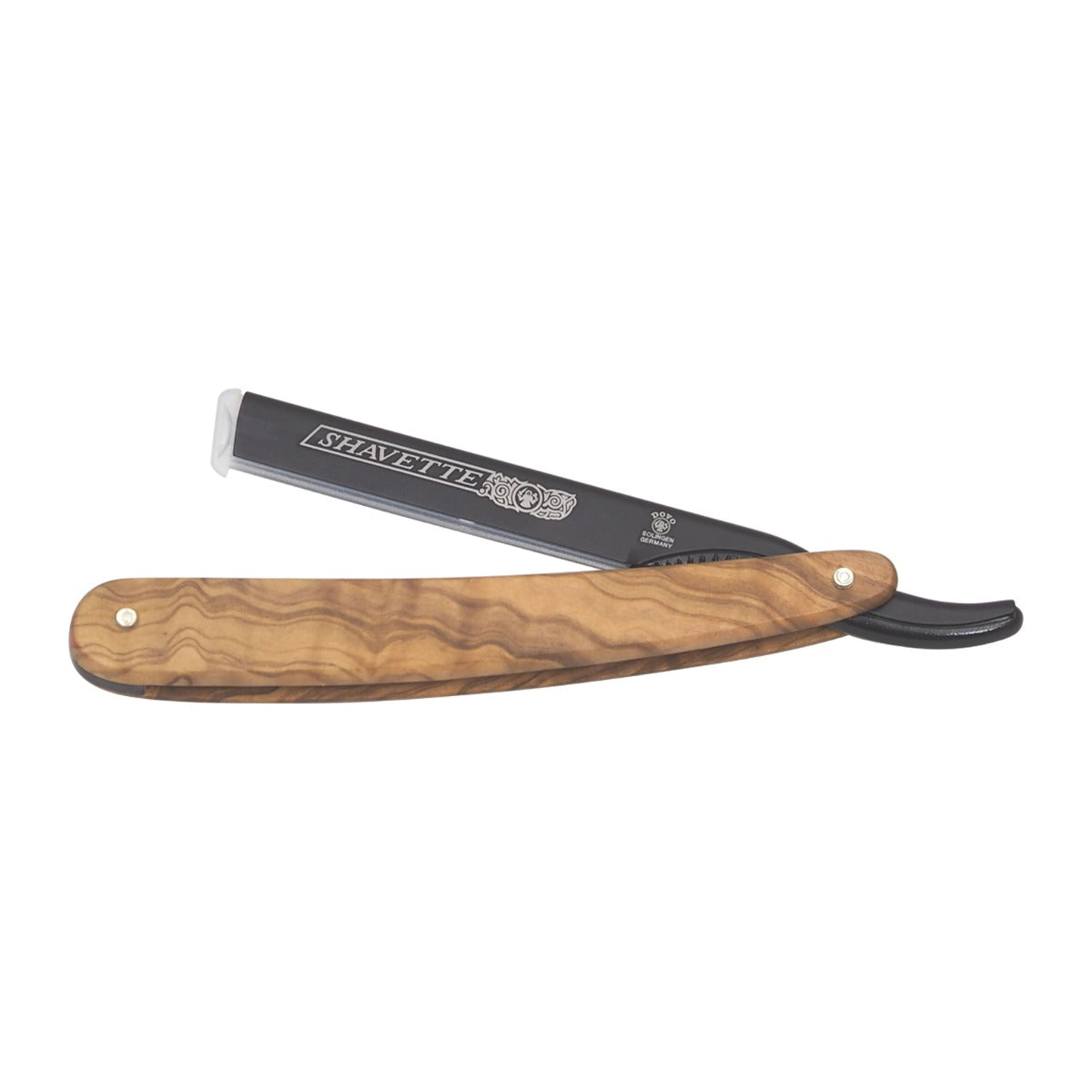 DOVO Solingen Shavette Straight Razor: Olive Wood Razors & Razor Blades