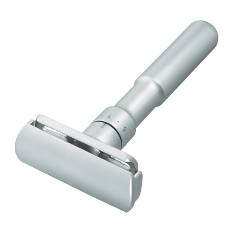 Merkur Futur 700 Adjustable Safety Razor Matte Chrome Razors & Razor Blades