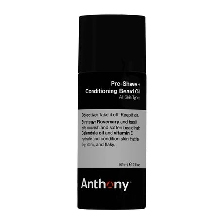 Anthony Pre-Shave + Conditioning Beard Oil, 59ml Shaving & Grooming
