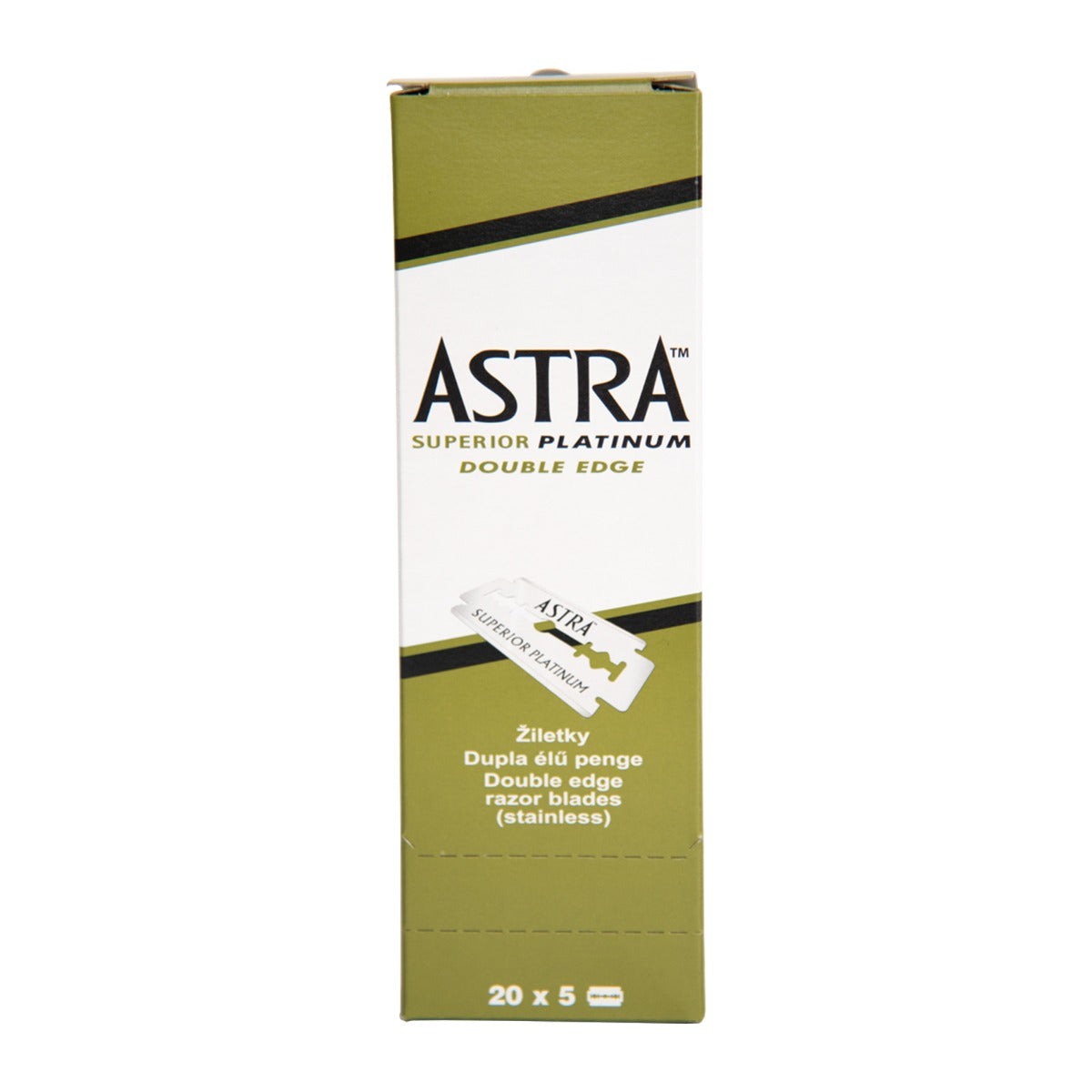 Astra Superior Platinum Double Edge Blades (100) Razors & Razor Blades
