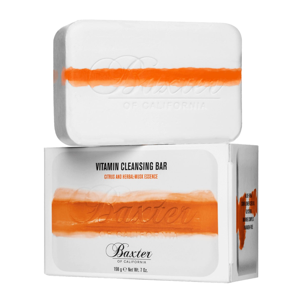 Baxter of California Vitamin Cleansing Bar: Citrus & Herbal Musk, 198g Bar Soap