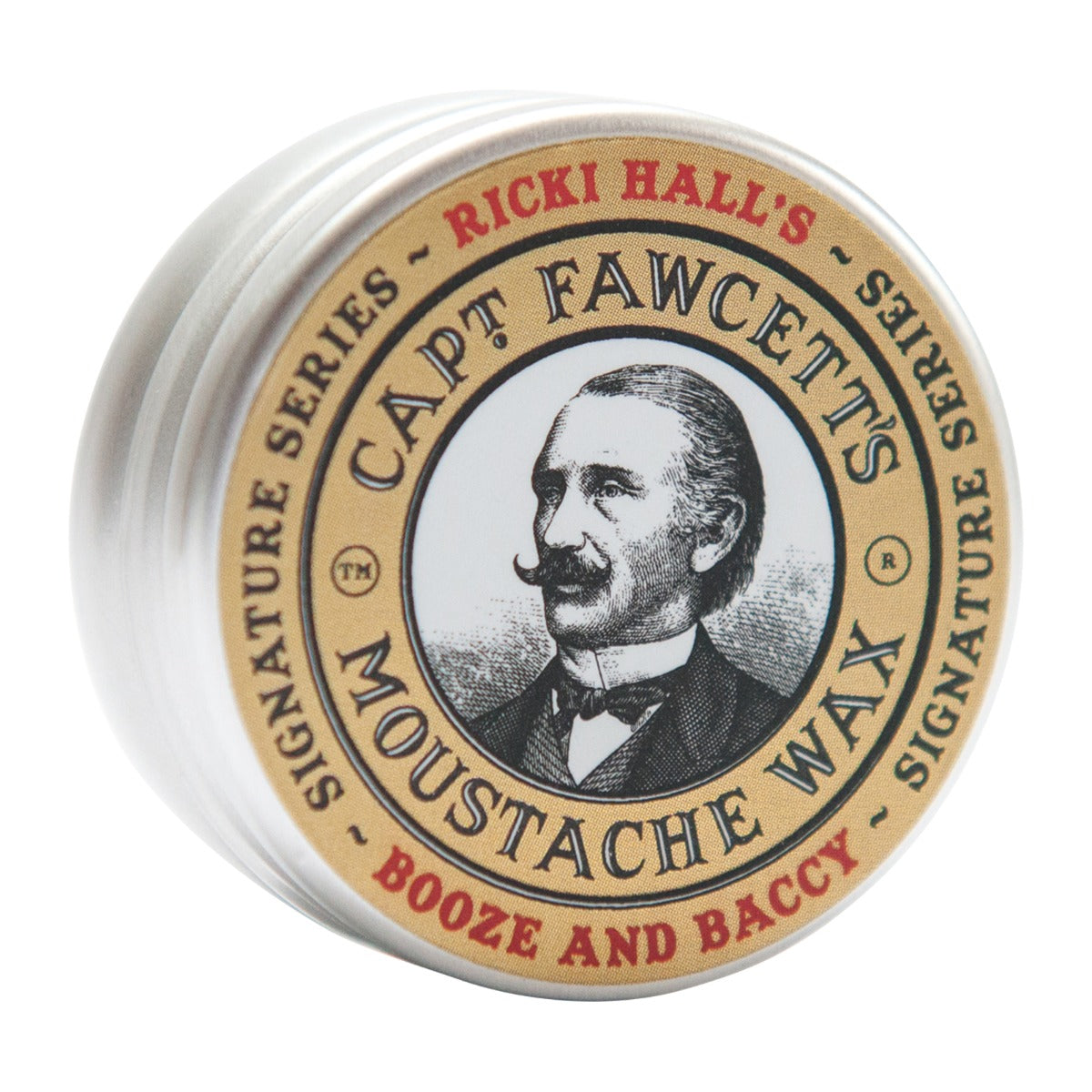 Captain Fawcett's Booze & Baccy Moustache Wax by Ricki Hall, 15ml Hair Styling Products