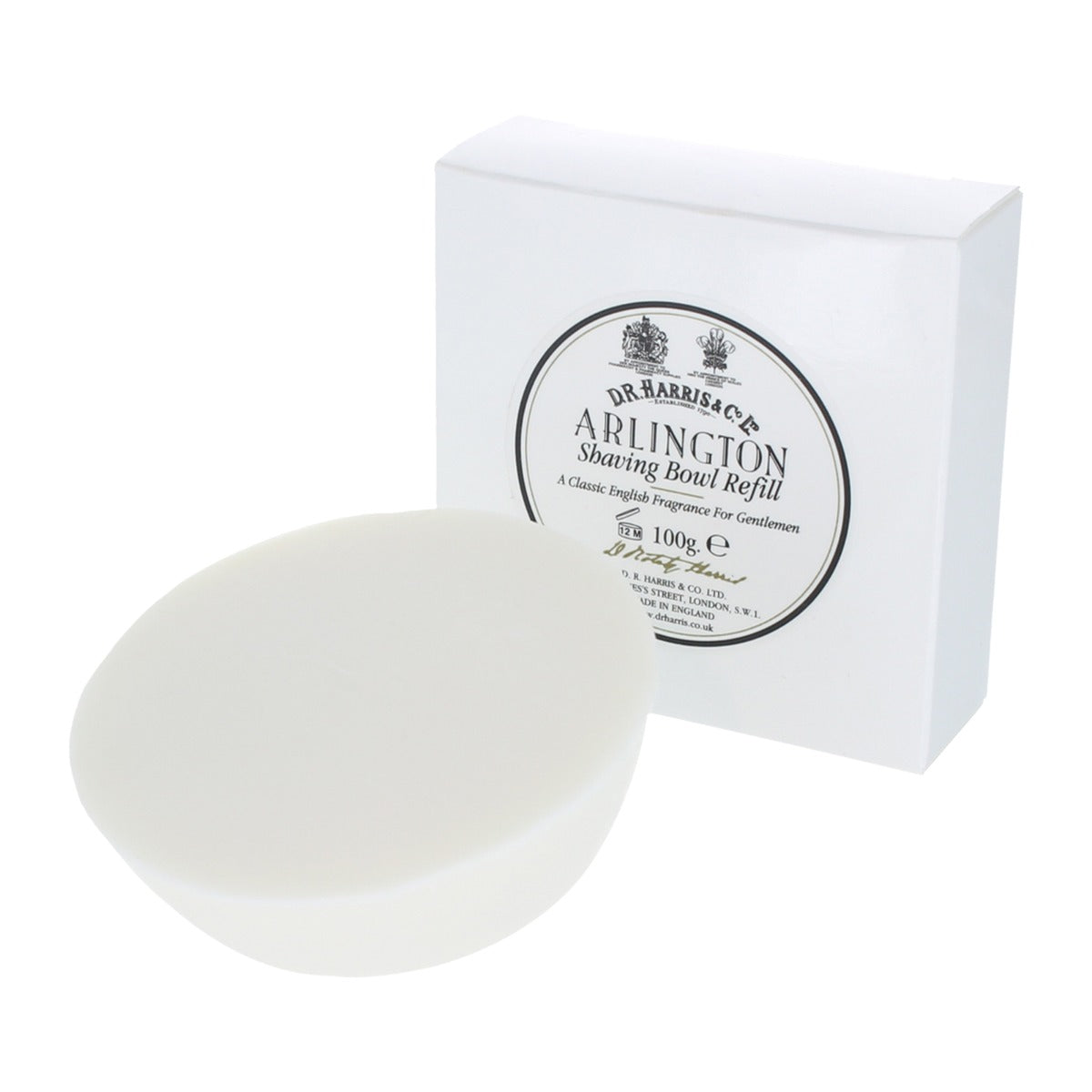 D. R. Harris Arlington Shaving Soap Refill, 100g Shaving Cream