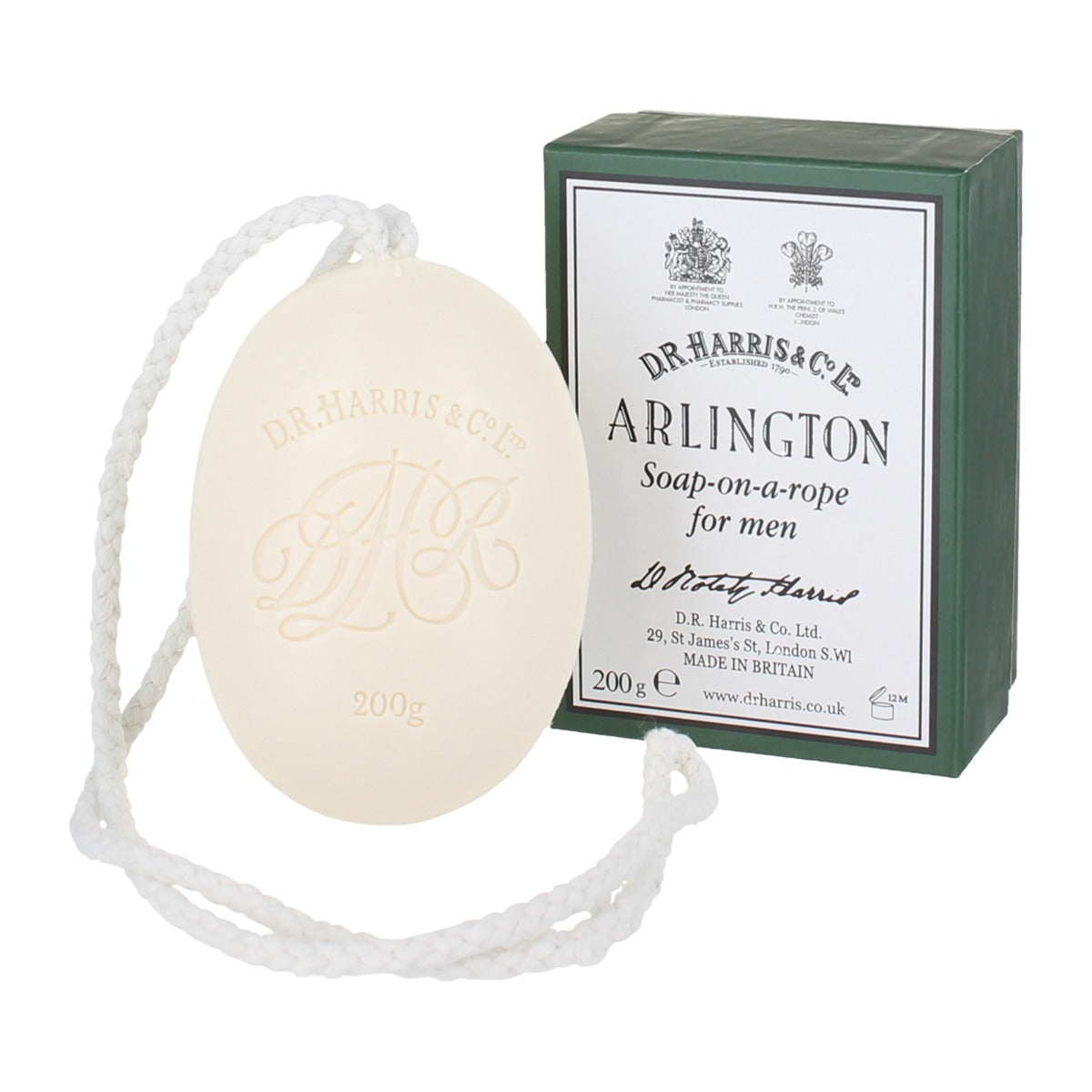 D. R. Harris Arlington Soap On A Rope, 200g Bar Soap