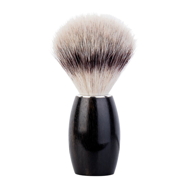 DOVO Solingen Synthetic Shave Brush: Ebony Wood Shaving Brushes