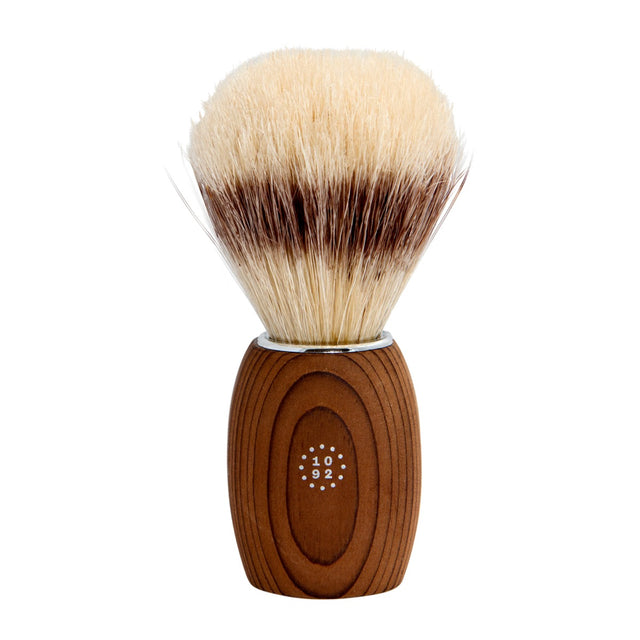 One Thousand & Ninety Two Pure Bristle Shave Brush: Spruce Wood Shaving Brushes