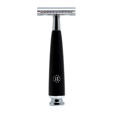 One Thousand & Ninety Two Double Edge Razor: Black Razors & Razor Blades