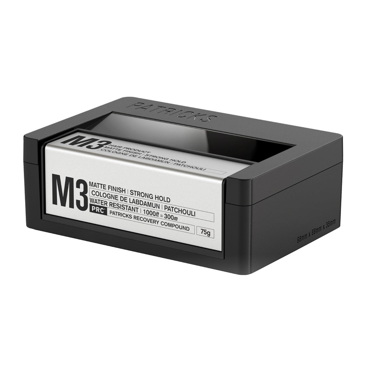 Patricks M3 Matte Strong Hold Pomade, 75g Hair Styling Products