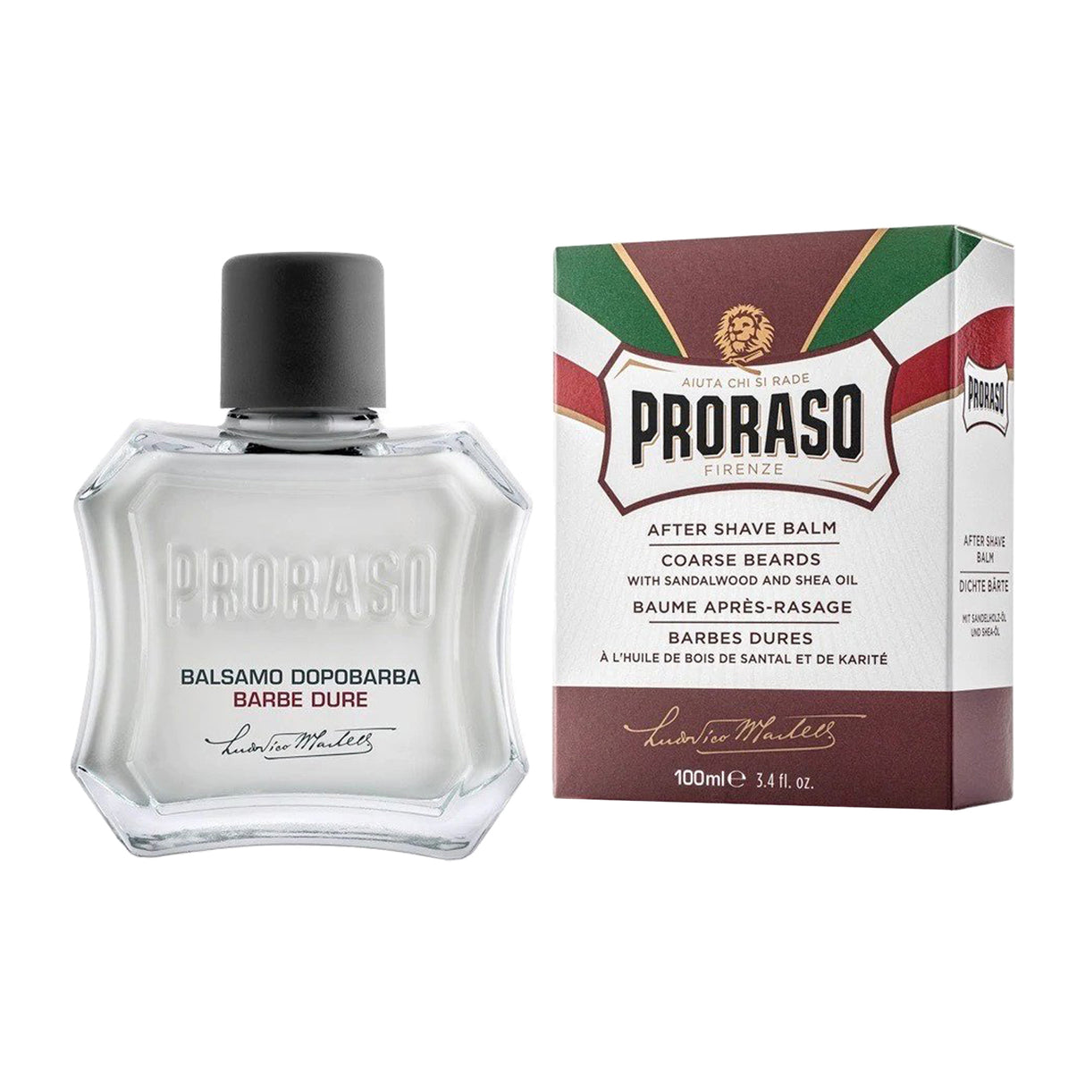Proraso After Shave Balm: Coarse Beards, 100ml Aftershave