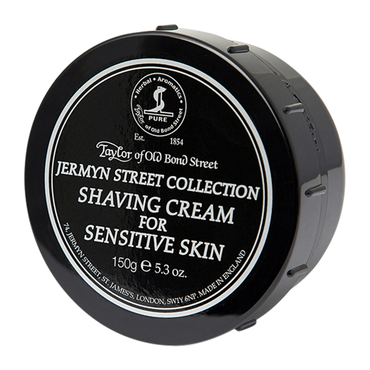 Taylor of Old Bond Street Jermyn Street Shaving Cream for Sensitive Skin 150g Bowl Shaving Cream