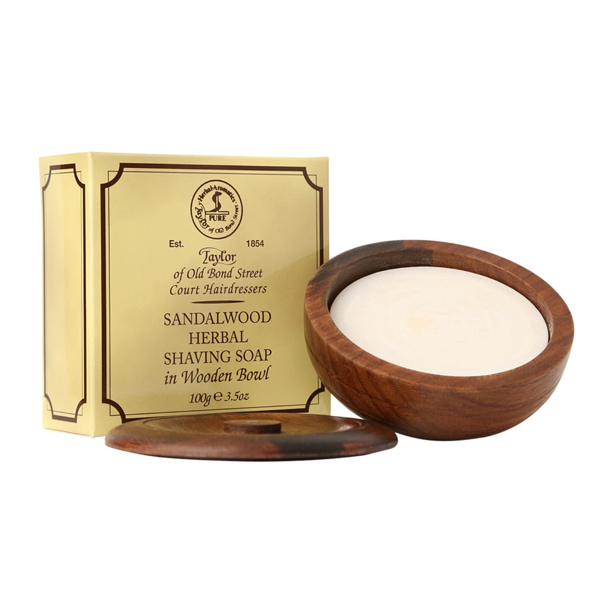 Taylor of Old Bond Street Sandalwood Shave Soap with Bowl, 100g Shaving Cream