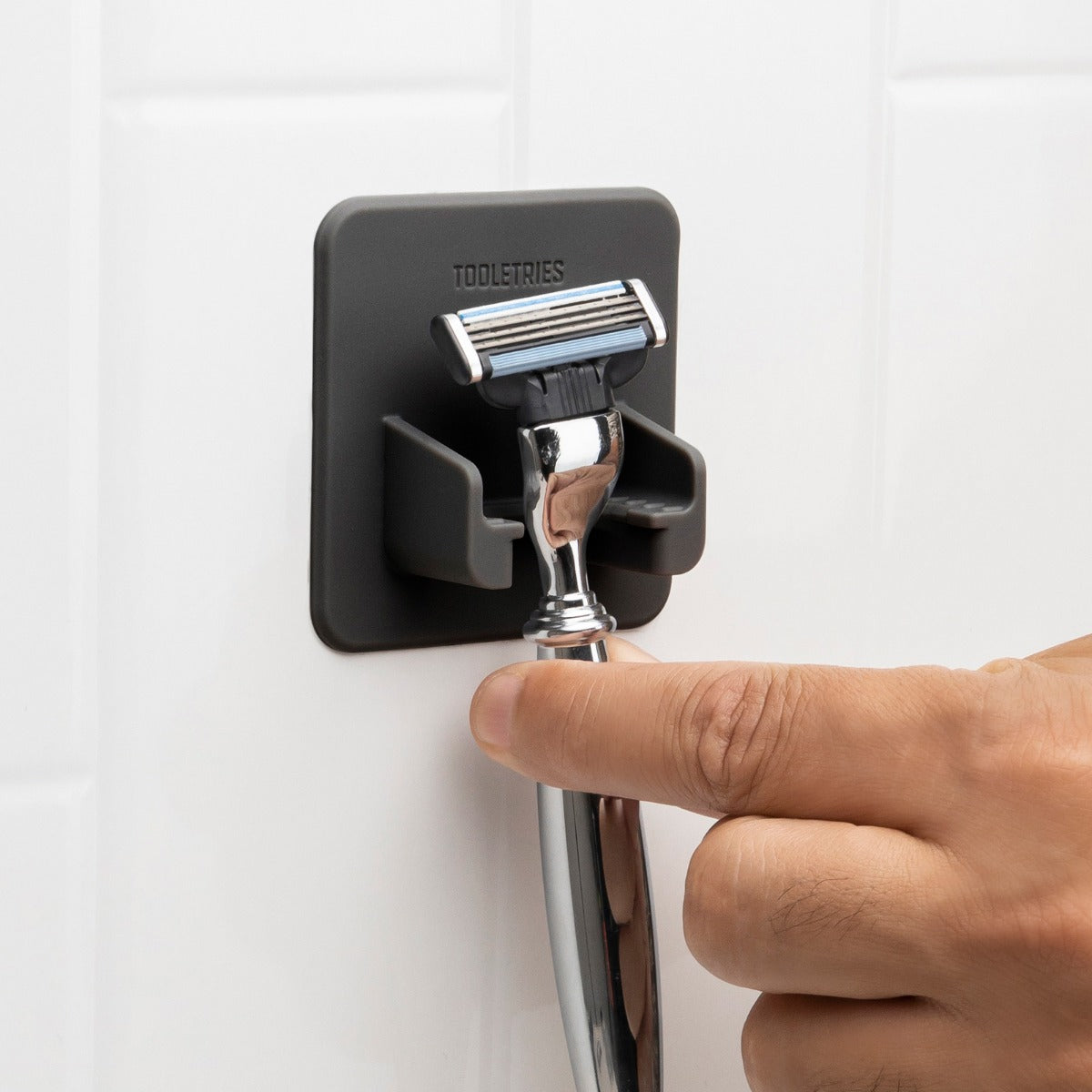 Tooletries The Mason Razor Tile Holder Bathroom Accessory Mounts