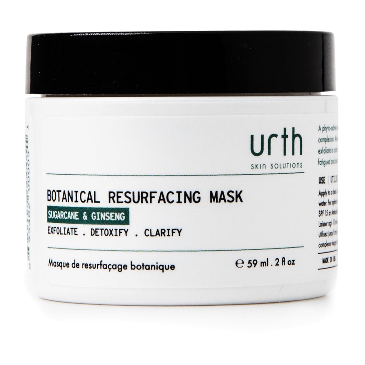 Urth Botanical Resurfacing Mask, 59ml Lotion & Moisturizer