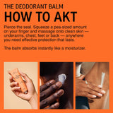 AKT Natural Deodorant Balm Orange Grove, 50ml Deodorant