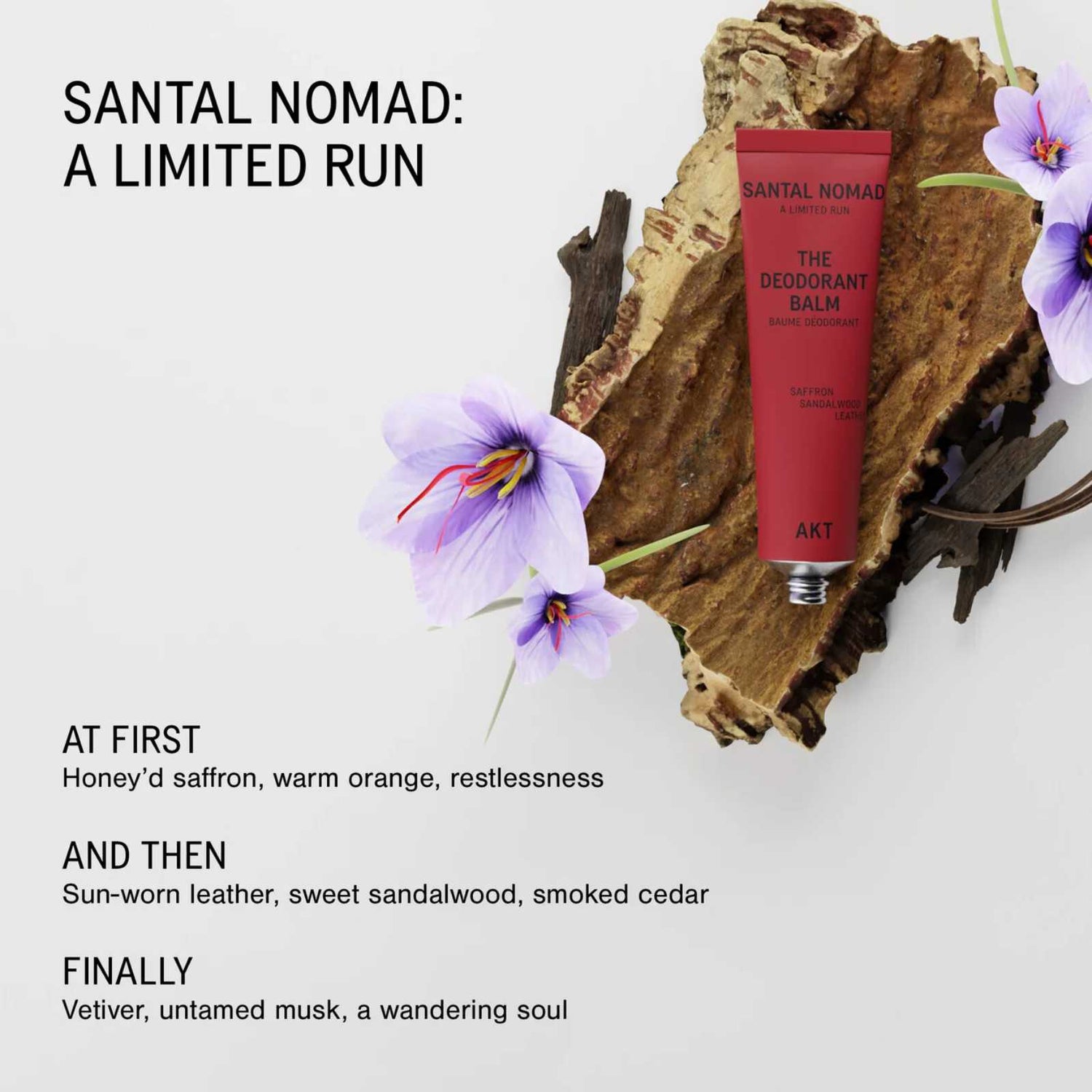 AKT Natural Deodorant Balm Santal Nomad, 50ml