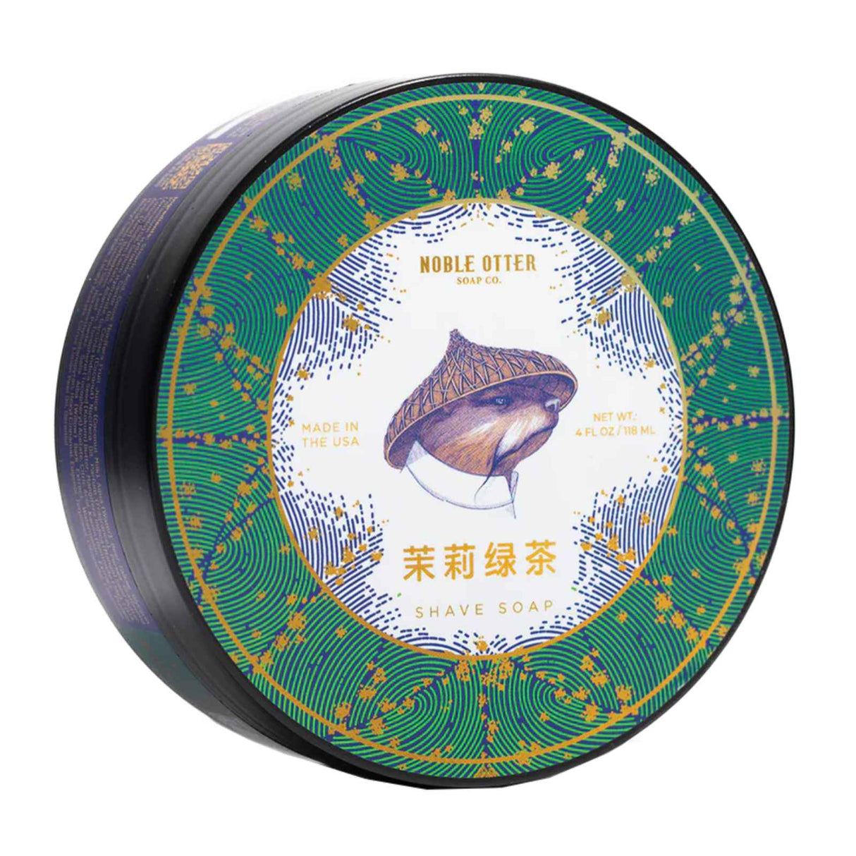 Noble Otter Jasmine Green Tea Shaving Soap, 118ml Shaving Cream