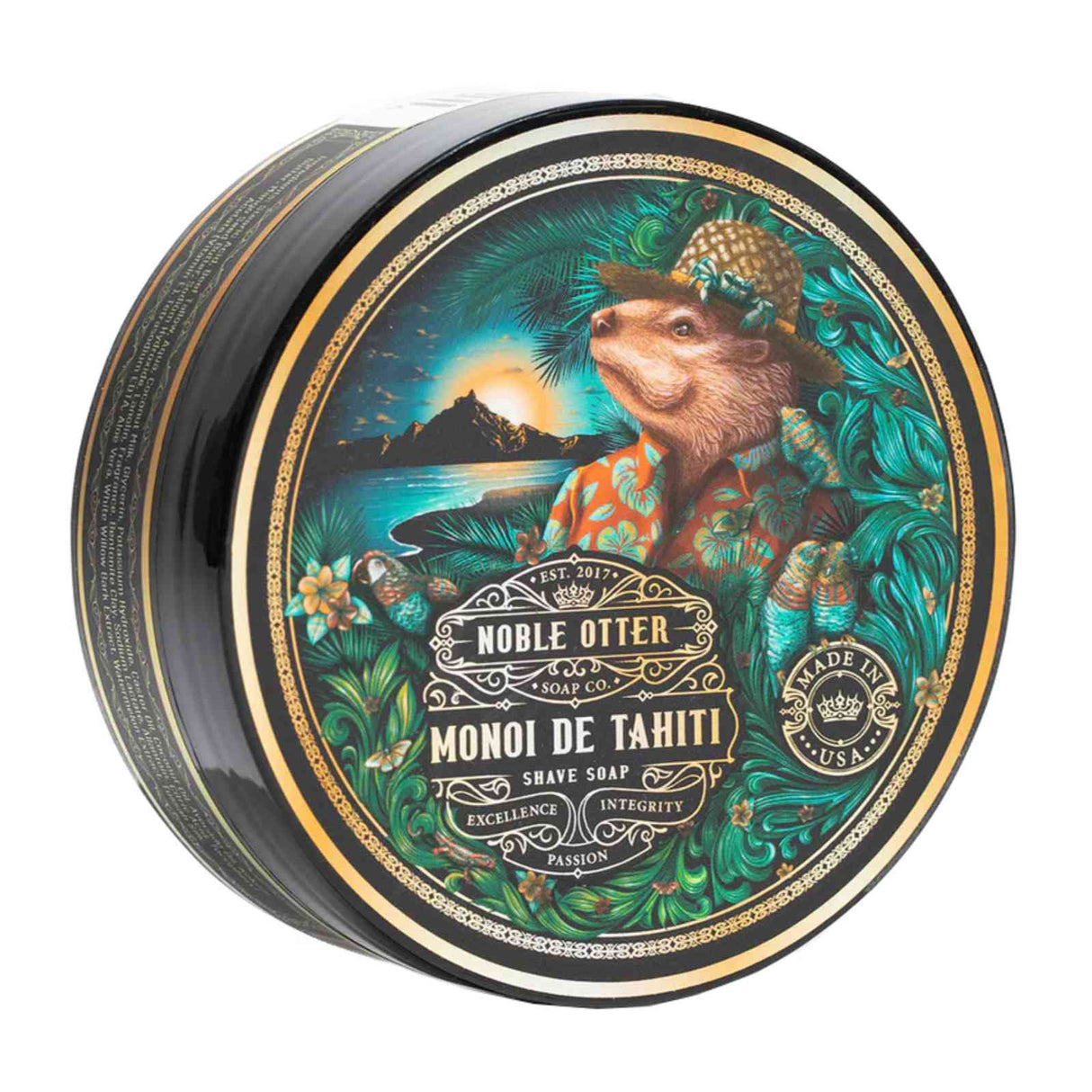 Noble Otter Monoi de Tahiti Shaving Soap, 118ml Shaving Cream