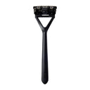 The Leaf Razor Three-Blade Pivoting-Head Razor Black Razors & Razor Blades