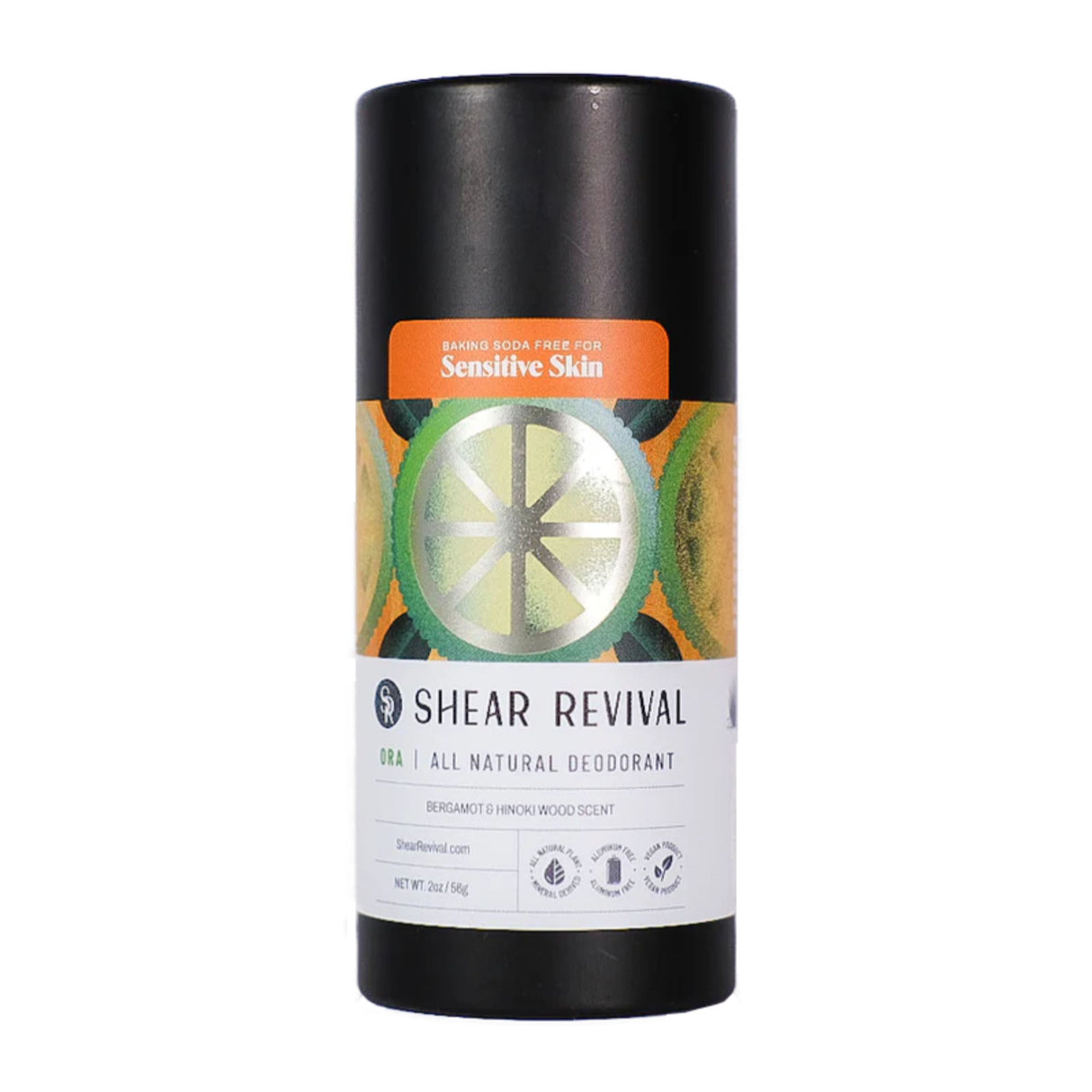 Shear Revival Ora All Natural Deodorant: Bergamot & Hinoki, 56g