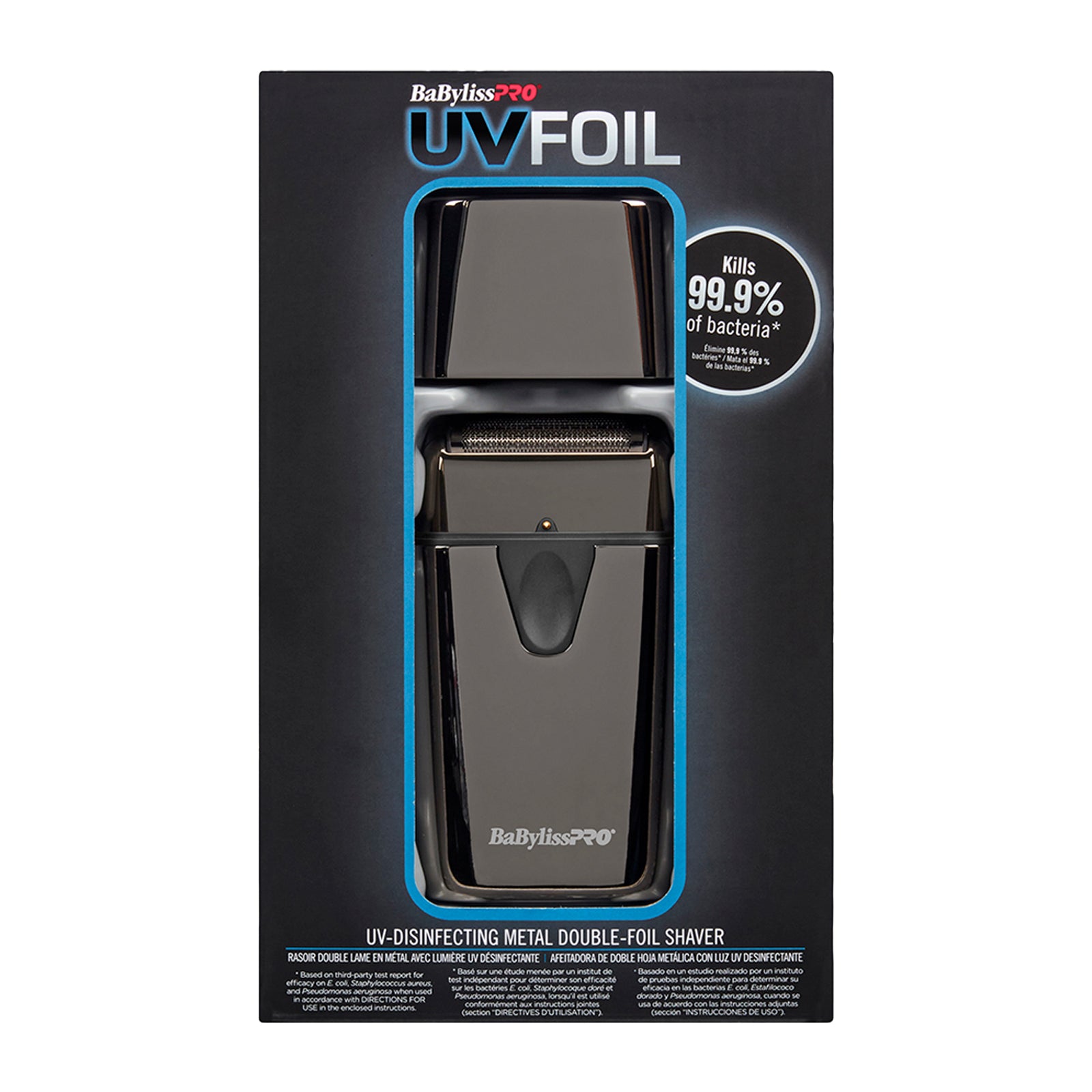 BaByliss PRO UVFOIL UV-Disinfecting Metal Double Foil Shaver