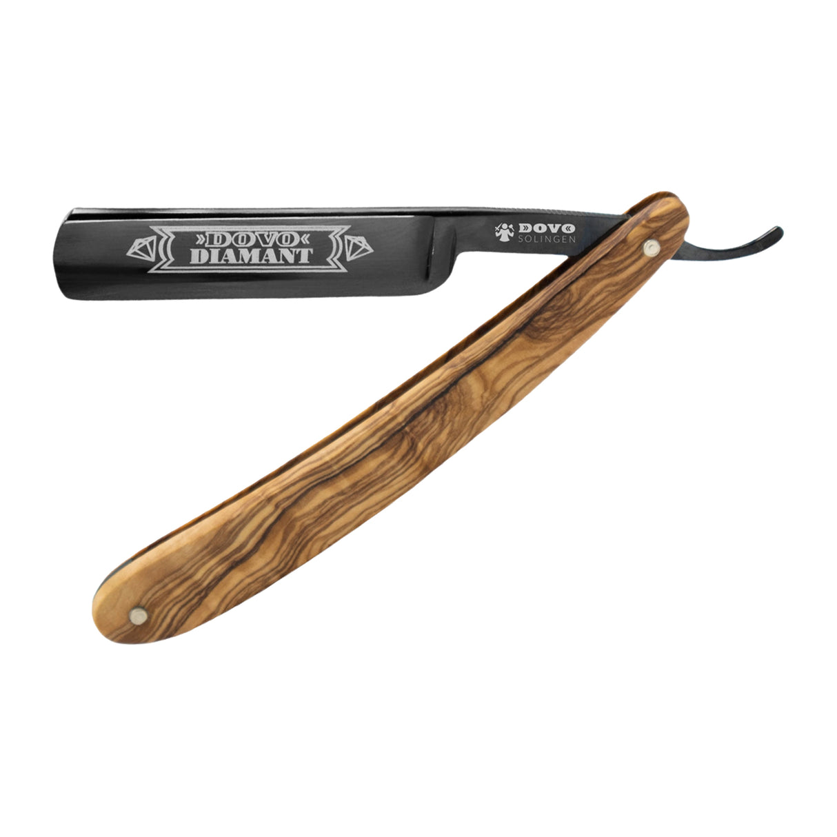 DOVO Solingen Straight Razor: Diamant 5/8" Black Anodized Carbon