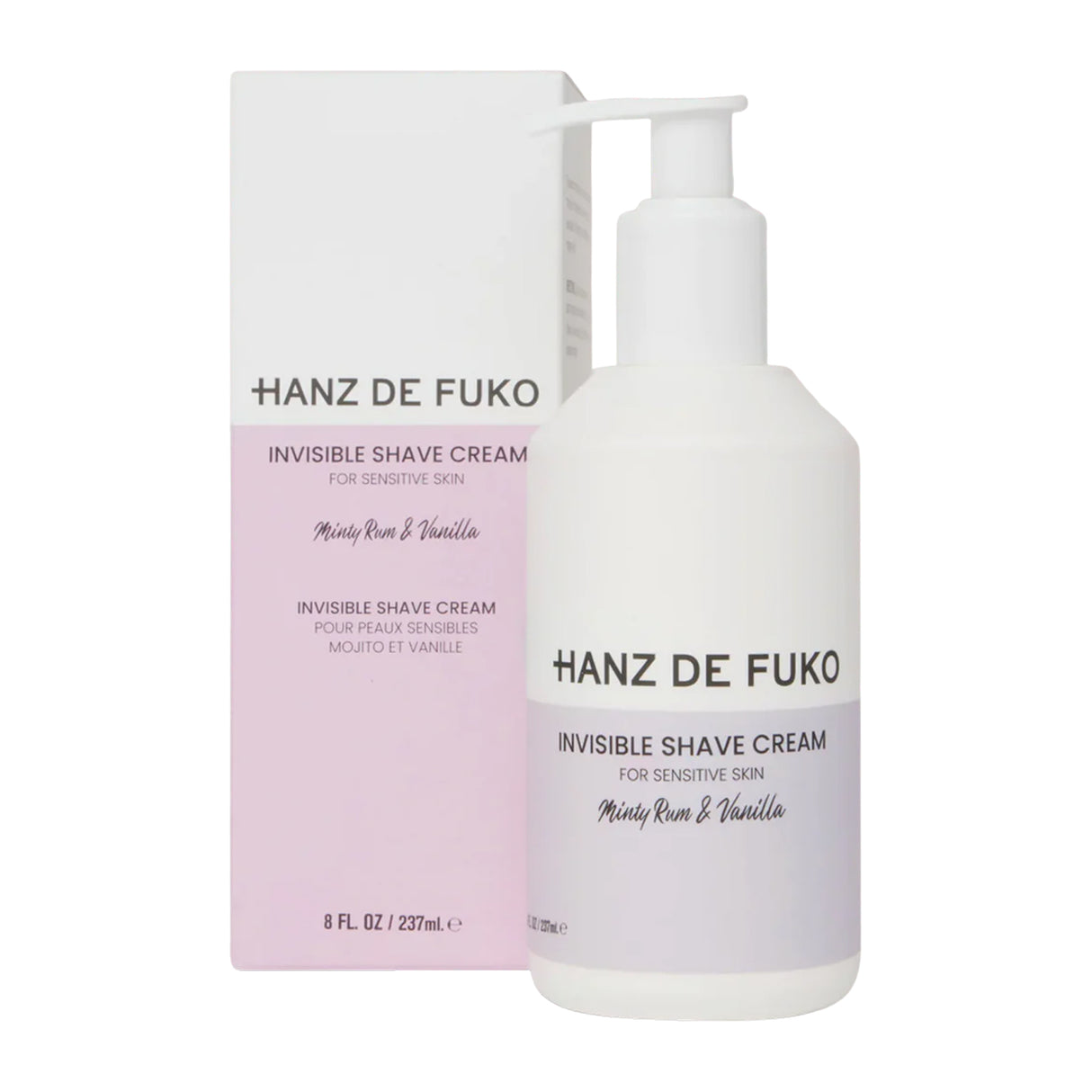 Hanz de Fuko Invisible Shave Cream, 237ml