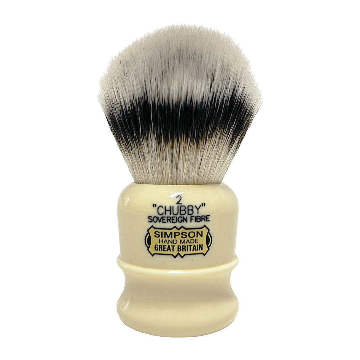 Simpsons Sovereign Fibre Synthetic Shaving Brush: Chubby 2