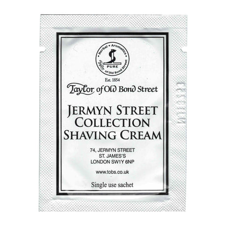 Taylor of Old Bond Street Jermyn Street Shaving Cream for Sensitive Skin 5ml Sachet Shaving Cream