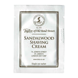 Taylor of Old Bond Street Sandalwood Shaving Cream 5ml Sachet Shaving Cream