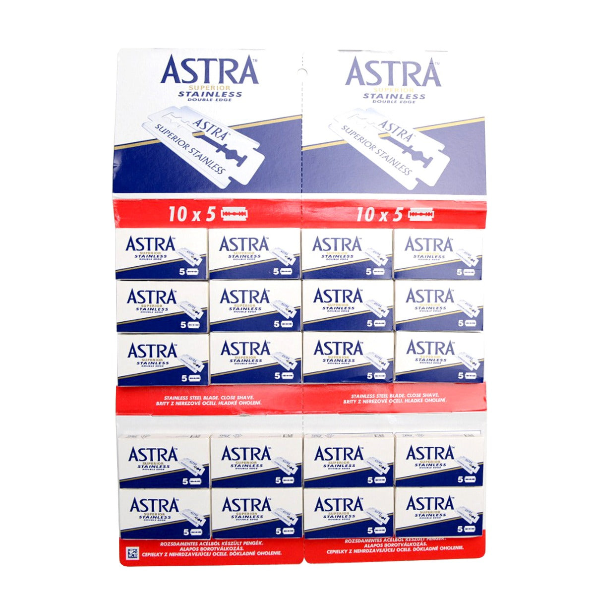 Astra Superior Stainless Double Edge Blades (100) Razors & Razor Blades