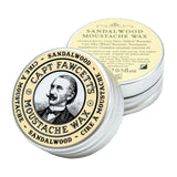 Captain Fawcett's Sandalwood Moustache Wax, 15ml