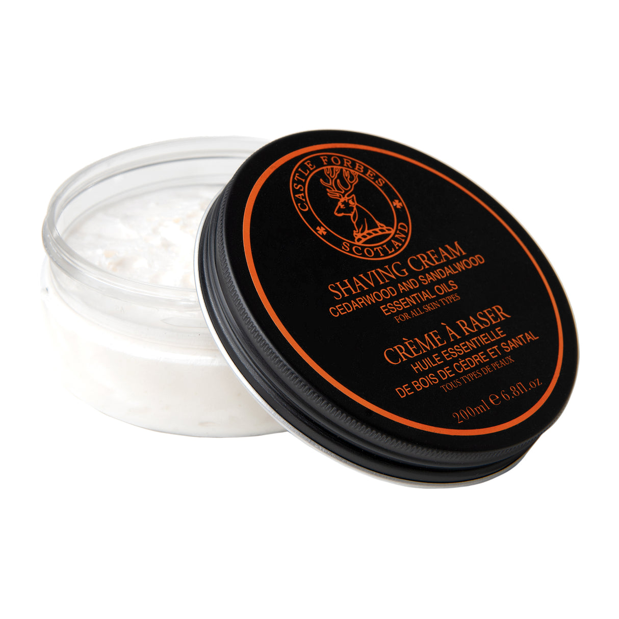 Castle Forbes Cedarwood & Sandalwood Shaving Cream, 200ml Shaving Cream