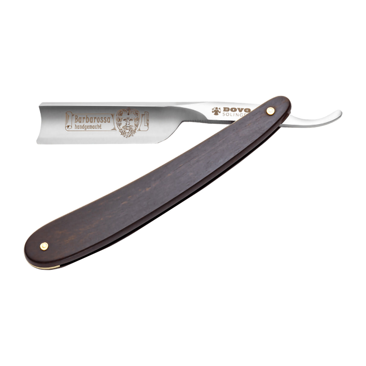 DOVO Solingen Barbarossa Straight Razor: Ebony Wood 5/8" Carbon