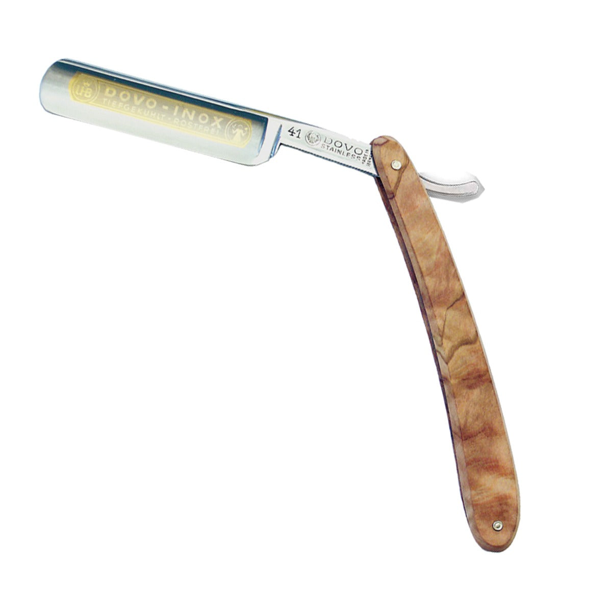 DOVO Solingen Straight Razor: Olive Wood Inox 5/8"