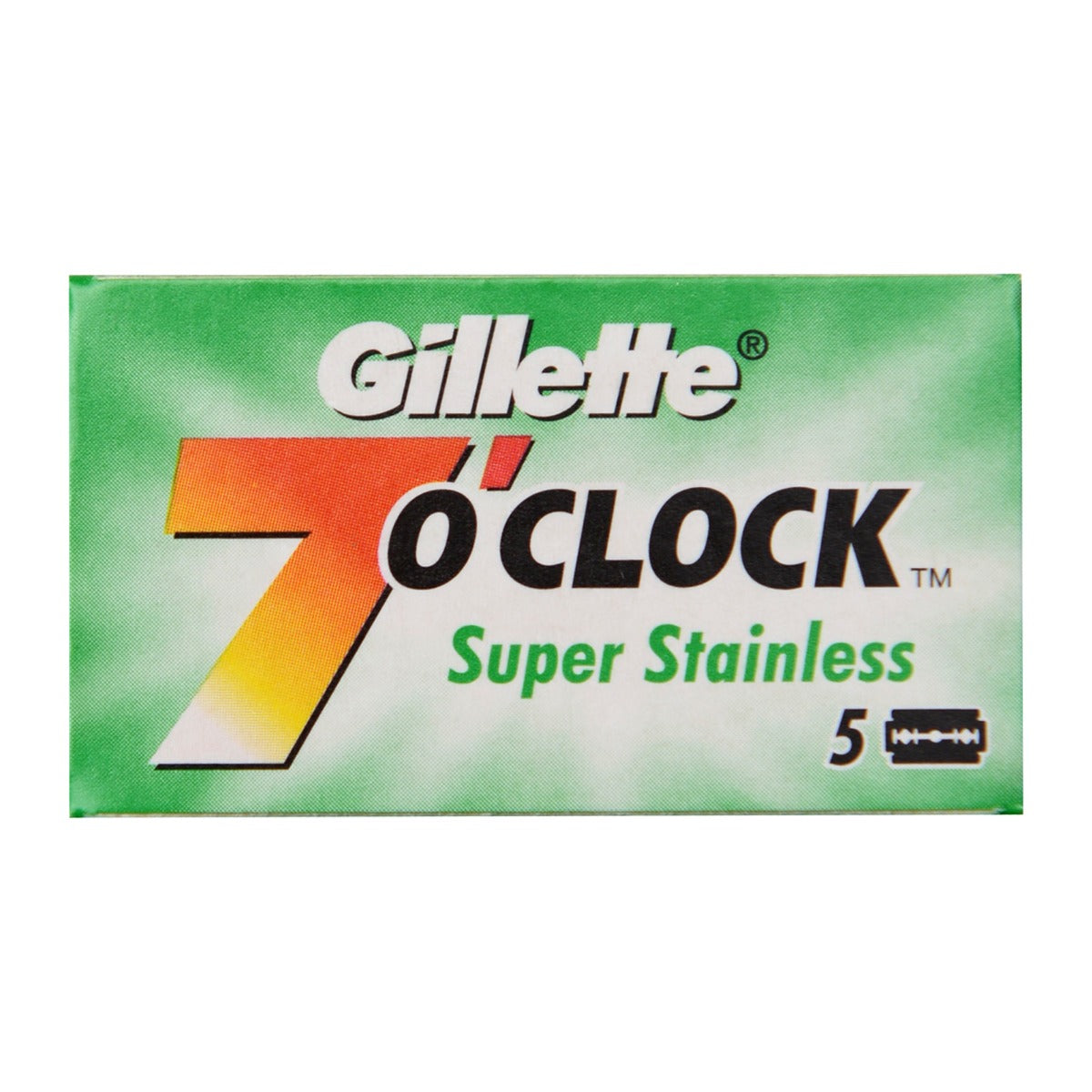 Gillette 7 O'Clock Super Stainless Double Edge Blades (5) Razors & Razor Blades