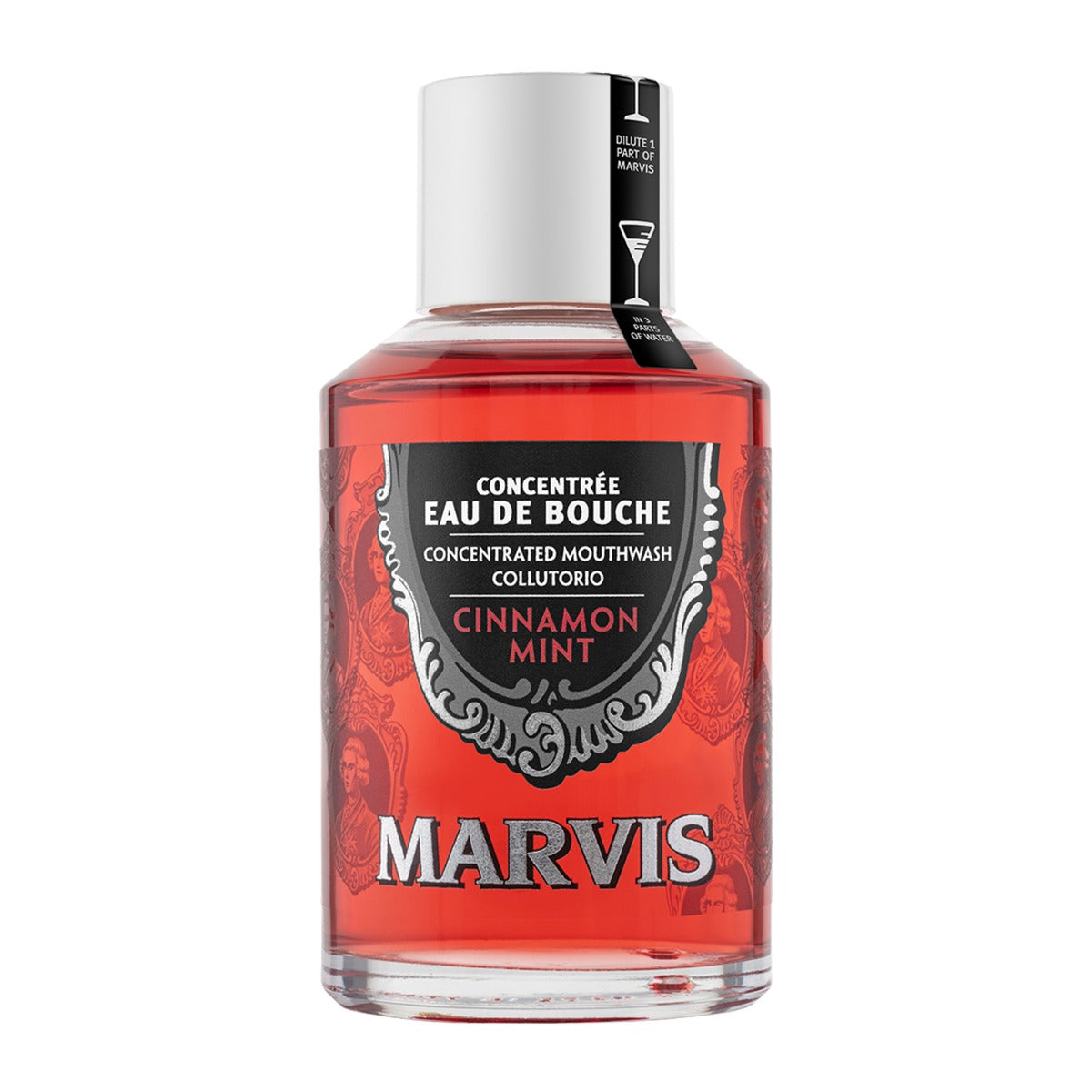 Marvis Cinnamon Mint Concentrated Mouthwash, 120ml Mouthwash