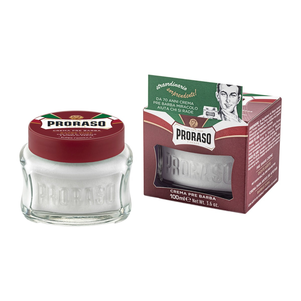 Proraso Pre-Shave Cream: Coarse Beards, 100ml Aftershave