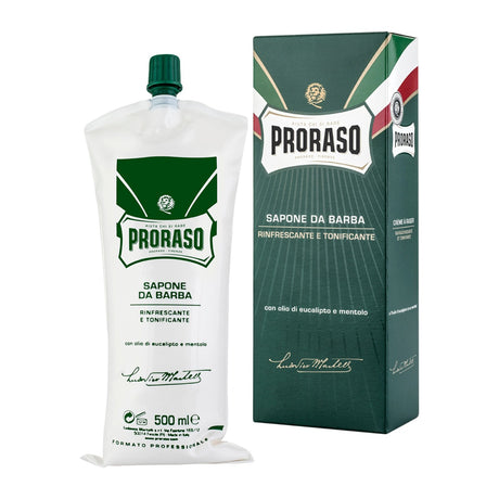 Proraso Shaving Cream Tube: Refreshing, 500ml Aftershave